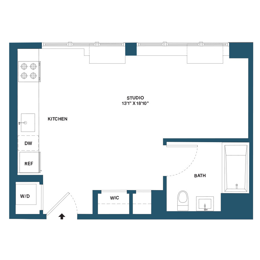 Floorplan image of apartment 0543